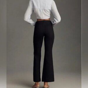 Anthropologie Maeve The Margot Kick-Flare Cropped Black Pants-sz small